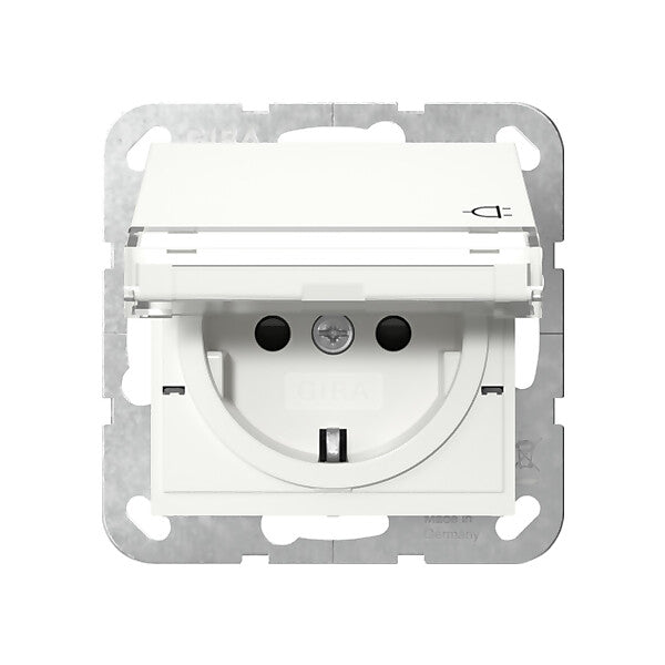Gira Steckdose KD+BSF Reinweiß 455727
